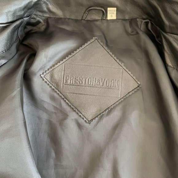Preston & York Black Leather Jacket - Picture 3 of 3